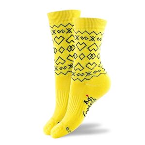 Trekingové ponožky čičmany - žlté