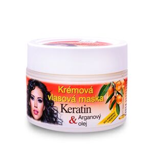 Bione Cosmetics - Vlasová maska krémová Keratin + Arganový olej 260ml