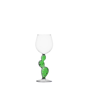 Pohár na víno kaktus zelený