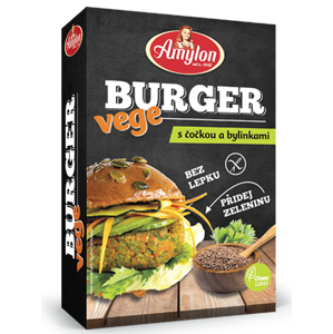Amylon Vege Burger so šošovicou a bylinkami bez lepku 125g