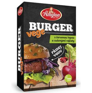 Amylon Vege Burger s červenou repou a sušenými paradajkami 125g