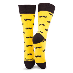 Fusakle ponožky fúzač žltý L 43 - 46