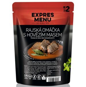 Expres menu Paradajková omáčka s hovädzím mäsom 2 porcie 600g | 5ks v kartóne
