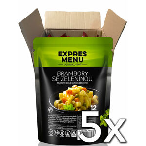 Expres menu Zemiaky so zeleninou 2 porcie 400g  | 5ks v kartóne
