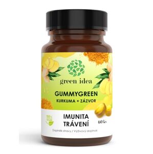 Topvet Green Idea GummyGreen Kurkuma + Zázvor 60 ks